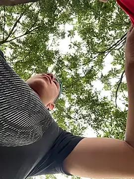 outdoors11 — Cum and go on the road naked