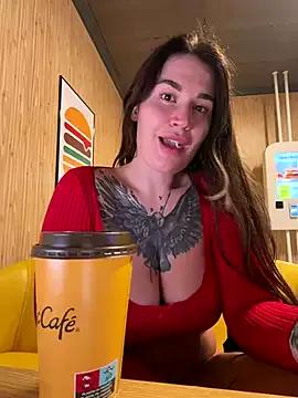 TattooGirlAlia — Boobs in the macdonalds